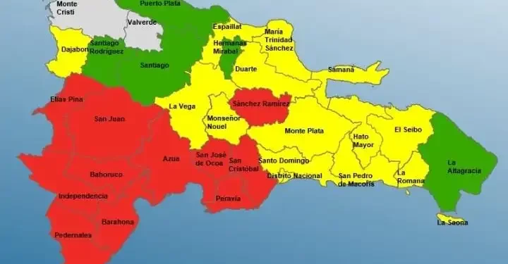 Se elevan a 30 las provincias bajo alertas por lluvias generadas