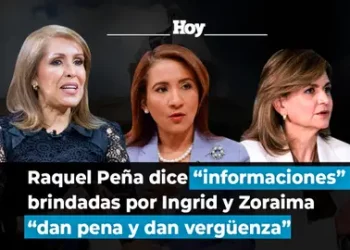 ANJE | Raquel Peña dice “informaciones” brindadas por Ingrid y Zoraima “dan pena y dan vergüenza”
