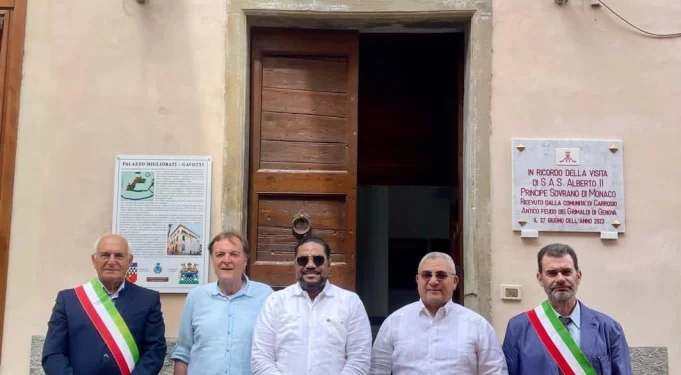 Cónsul Gral Dominicano Nelson Carela .- Delegación de la República Dominicana por primera vez en la historia realiza Visita Oficial a la ciudad de Carrosio