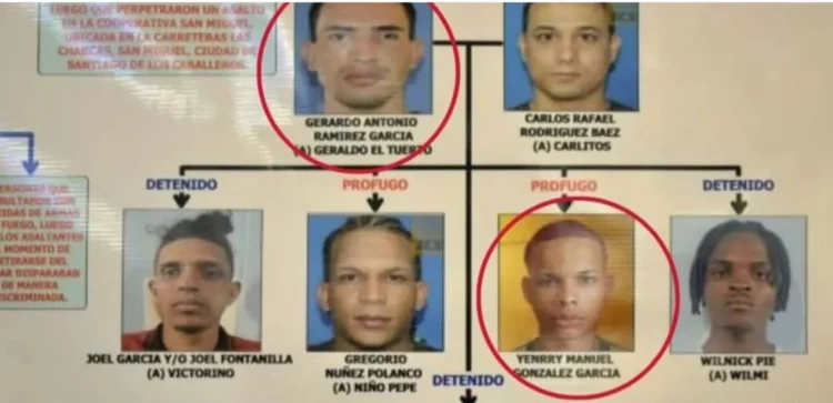 Caen abatidos dos jóvenes señalados como asaltantes del Banco de Reservas en Santiago