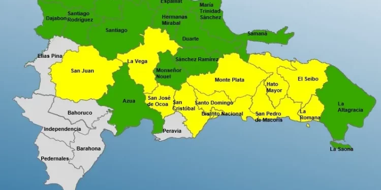 INDOMET prevé lluvias, tormentas eléctricas y altas temperaturas en varias provincias del país