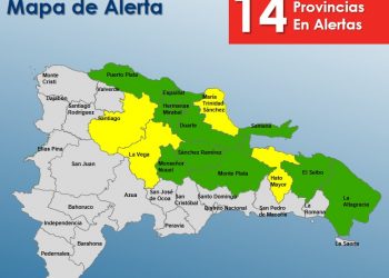 COE mantiene bajo alerta a 14 provincias del país