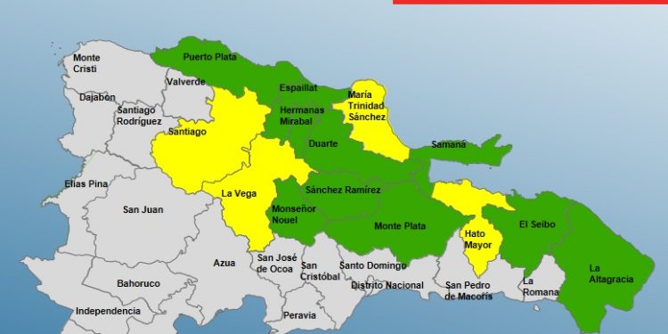 COE mantiene bajo alerta a 14 provincias del país