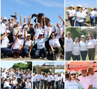 Eco Mujer Dominicana realiza jornada de limpieza del rio Licey