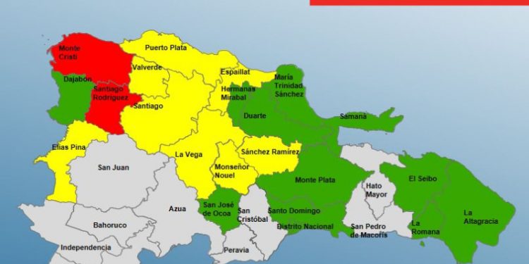 Hay 21 provincias en alerta por continuidad de lluvias torrenciales