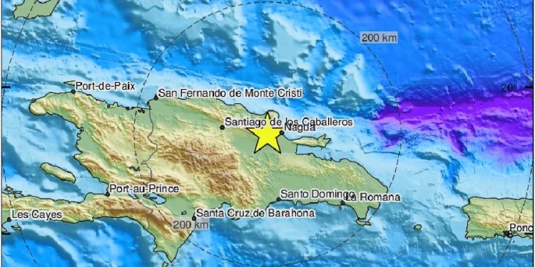 Gran temblor de tierra magnitud 4.9 en RD