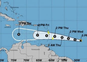 RD fuera trayectoria de la tormenta Bret