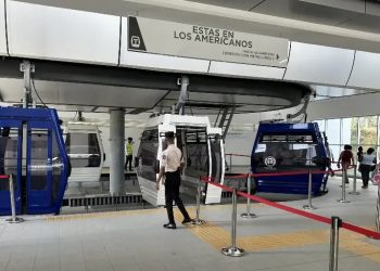 Teleférico es un alivio económico en Los Alcarrizos