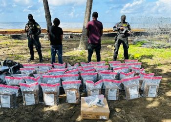 Detienen a dos y ocupan 240 paquetes de cocaína en SDE