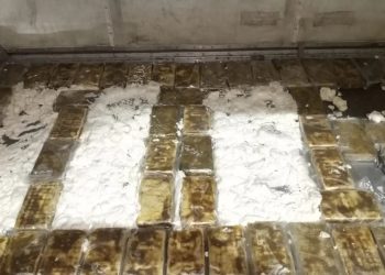 DNCD se incauta 58 paquetes de cocaína en piso de contenedor en el AILA 