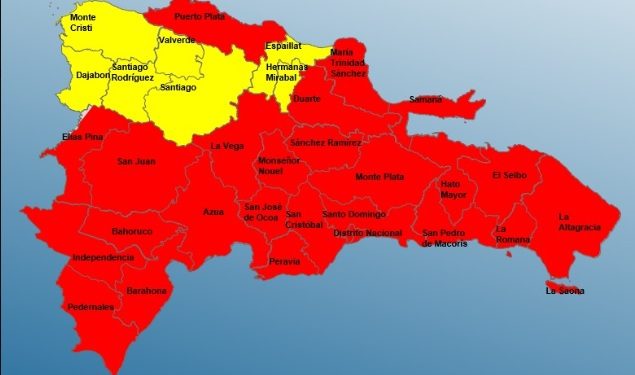 País en alerta y con llamado a población a actuar con precaución ante el paso de tormenta Franklin