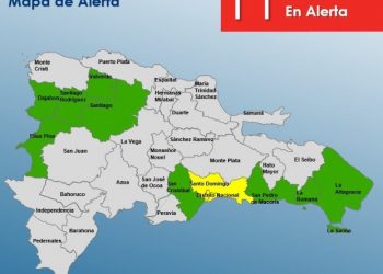 El COE emite alertas verde y amarilla para 11 provincias