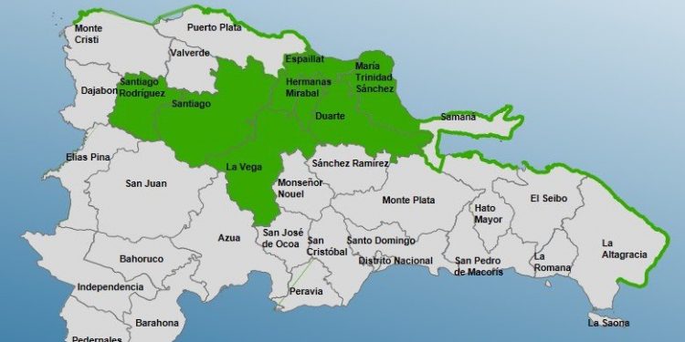 El COE coloca siete provincias en alerta verde por los efectos de una vaguada