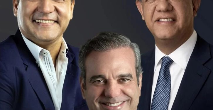 Luis 55%, Leonel 24.9% y Abel 12.7%, según encuesta ACD Media