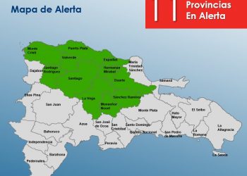 COE declara 11 provincias en alerta por vaguada