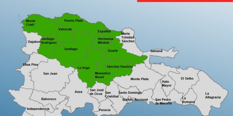 COE declara 11 provincias en alerta por vaguada