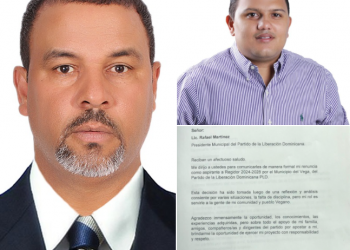 Renuncian 2 regidores del PLD en La Vega; acusan a dirigentes de alejarse de los ideales del partido