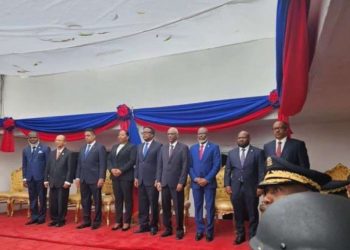 Juramentan a los miembros del Consejo Presidencial de Haití en acto en Palacio Nacional