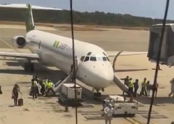 Evacuan pasajero que iban a RD desde Venezuela por humo en avión