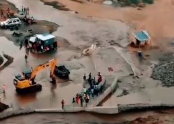 Se desborda canal haitiano tras crecida del río Masacre