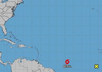 Depresión tropical #2 se fortalece y se transforma en la tormenta tropical Beryl