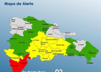 Barahona y Pedernales siguen en alerta roja por Beryl; otras 22 provincias en amarilla y verde