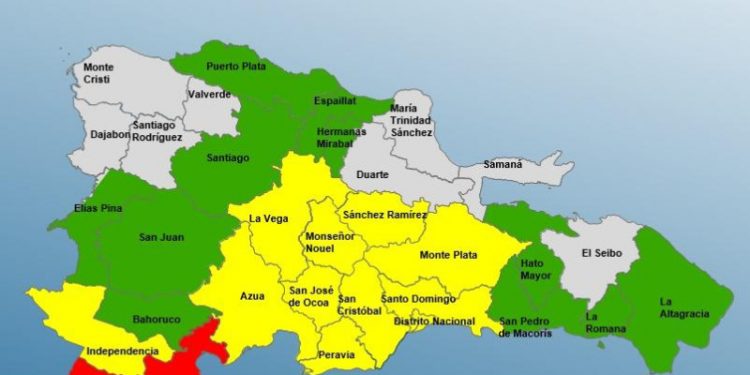 Barahona y Pedernales siguen en alerta roja por Beryl; otras 22 provincias en amarilla y verde