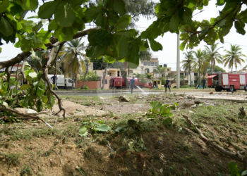 Más de 250 hombres trabajan para habilitar autopista 30 de Mayo tras escombros provocados por Beryl