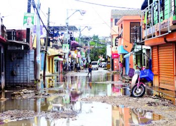 Santo Domingo Norte fue afectado por torrenciales del ciclón Beryl