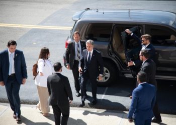 Blinken llega al Palacio Nacional para reunión con Luis Abinader