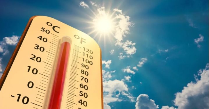 Condiciones soleadas en gran parte del país; Temperaturas calurosas
