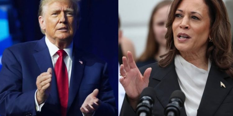 Trump y Harris se preparan para debate este martes