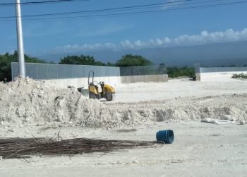 Así va la construcción de la verja perimetral fronteriza en Pedernales