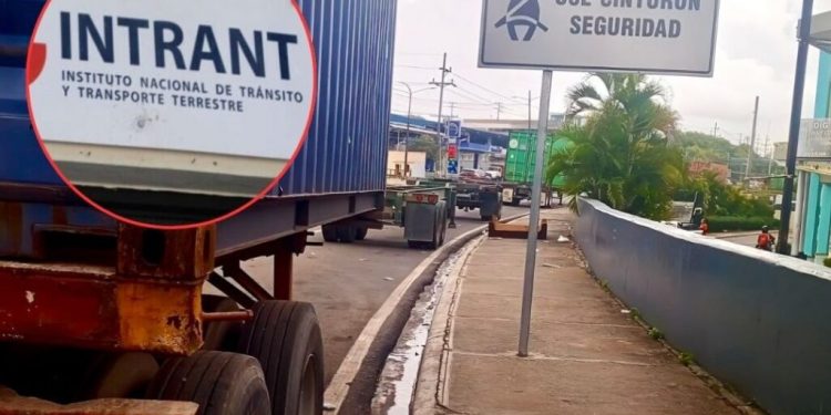 INTRANT ordena retiro de furgones en avenidas Las Américas y Luperón por representar peligro