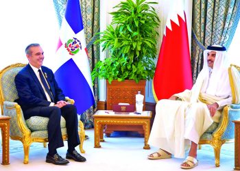Abinader y Emir de Qatar tratan sobre inversiones en República Dominicana