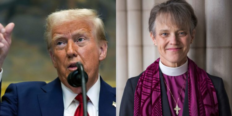 “No voy a disculparme”: Obispa le responde a Donald Trump tras calificarla de "desagradable"