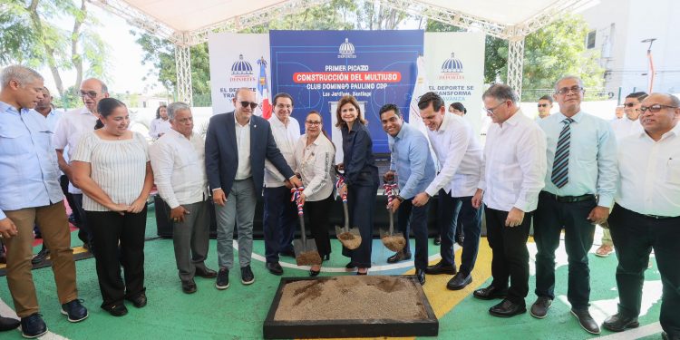 Raquel Peña encabeza actos para el remozamiento de instalaciones deportivas en Santiago