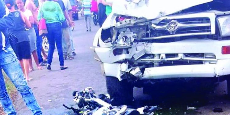 Al menos 8 muertes en accidentes de tránsito el fin de semana en el Cibao