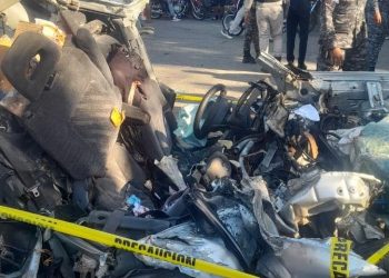 Dos fallecidos y ocho heridos durante accidente múltiple en la provincia Puerto Plata