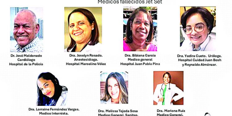 El país pierde siete médicos en la tragedia del Jet Set