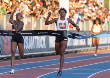 ¡Regresó! Marileidy Paulino llega en primer lugar en Grand Slam Track de Miami