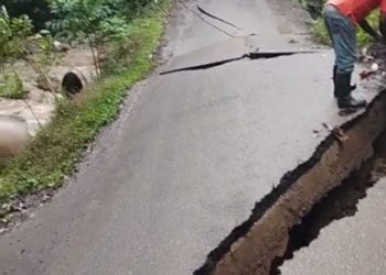 Lluvias continúan provocando daños a vías en Puerto Plata