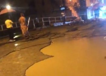 Lluvias y granizada inundan nuevamente sectores de Puerto Plata