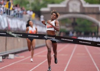 Marileidy Paulino repite triunfo en los 200 metros del Grand Slam Track