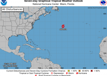 Se forma la tormenta tropical Andrea, el primer ciclón de la temporada del Atlántico