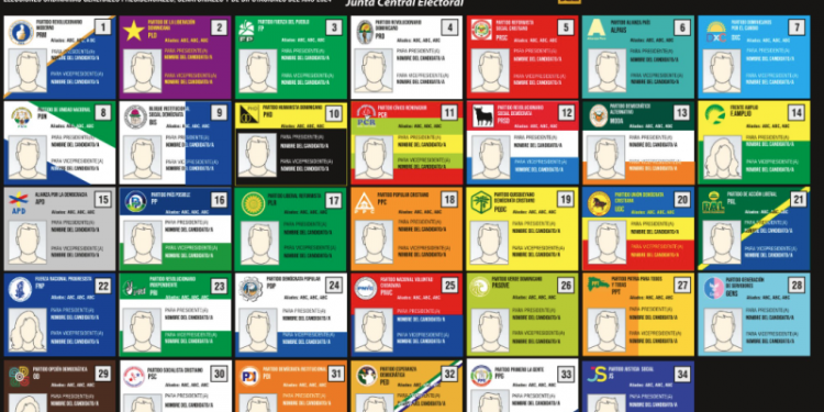 JCE aplica sentencia del TSE: Hay 23 cambios a la boleta electoral