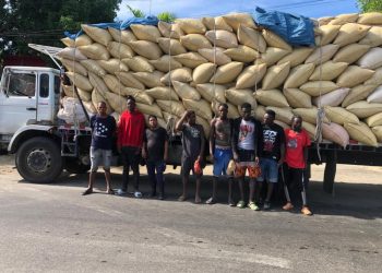 Ejército detiene camión con haitianos indocumentados ocultos entre sacos de paja de arroz