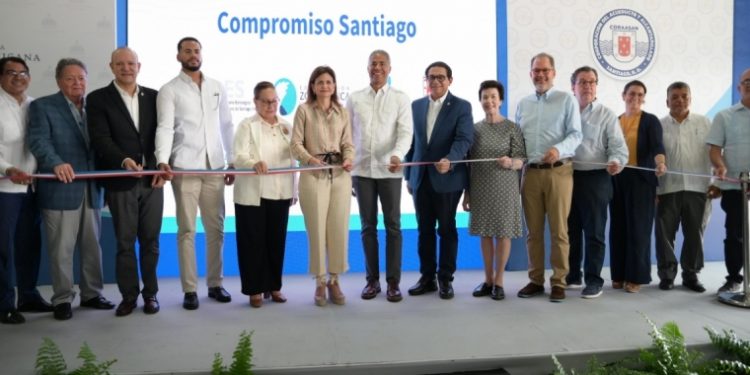 Raquel Peña encabeza entrega de obras de soluciones de aguas residuales en Santiago