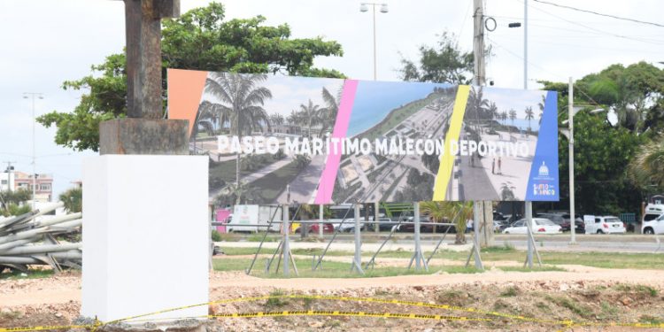 Avanza construcción del Malecón Deportivo Santo Domingo con una entrega prevista para 2026