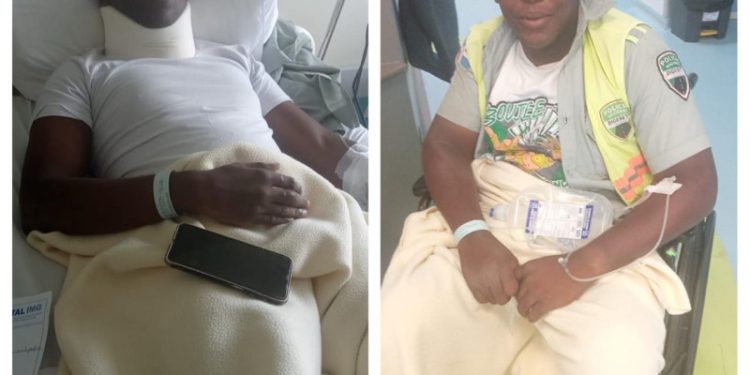 Dos agentes de la Digesett resultaron lesionados tras deslizarse en una motocicleta